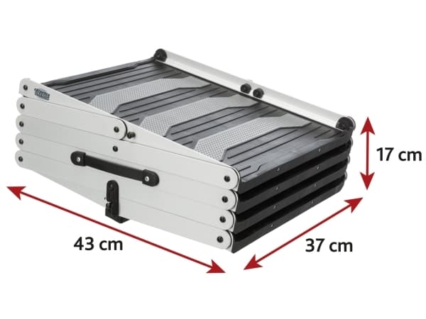 Trixie Foldetrinn, aluminium, B: 37 cm/H. opptil 70 cm/lengde: opptil 160