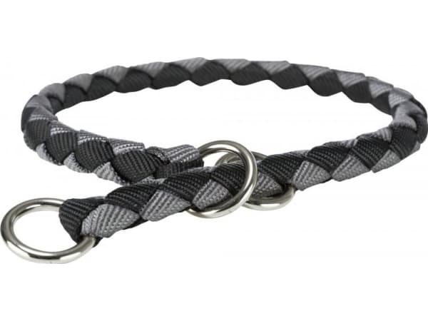 Trixie Cavo, dog collar, black/graphite, webbing tape, S - M: 35-41 cm/by 12 mm