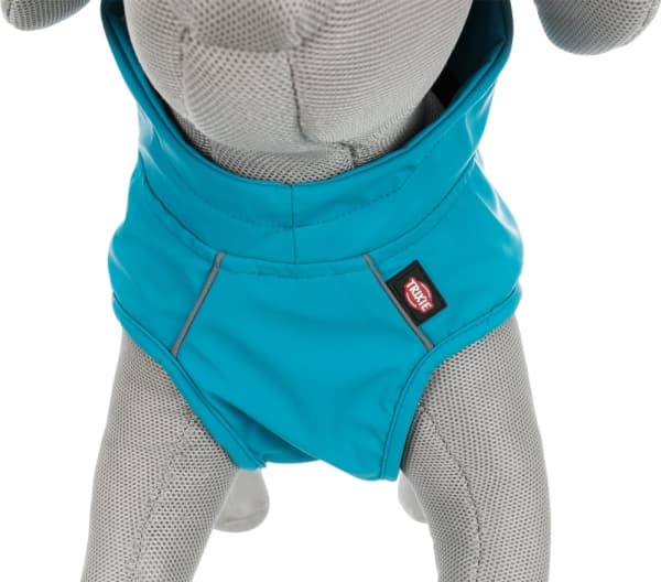 Trixie Vimy, dog raincoat, turquoise, XS: 25 cm