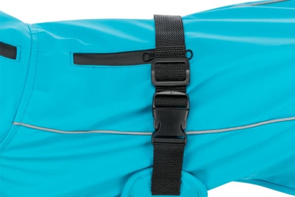 Trixie Vimy, dog raincoat, turquoise, XS: 25 cm