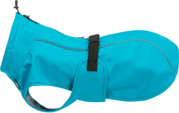 Trixie Vimy, dog raincoat, turquoise, XS: 25 cm