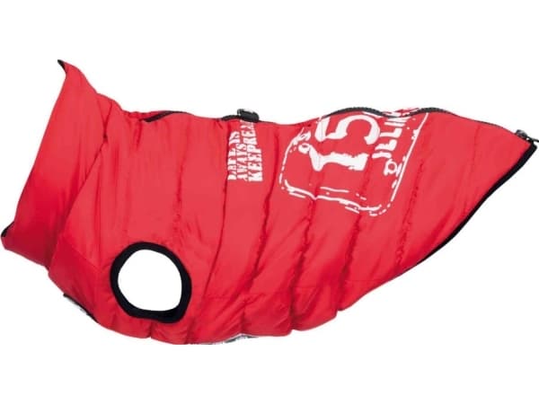 Trixie Saint-Malo coat with harness, S: 33 cm, red