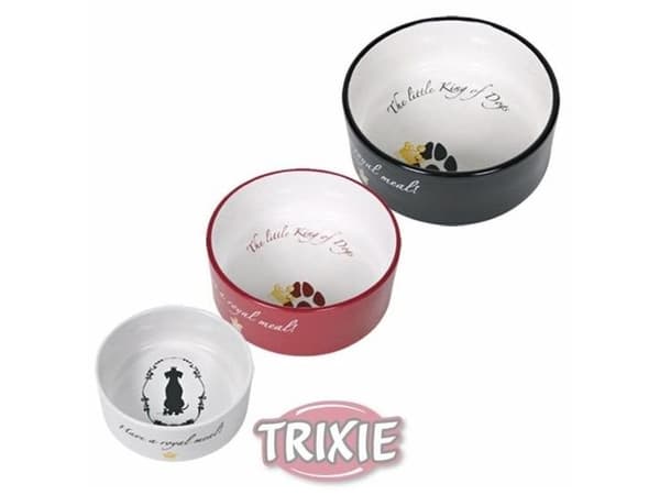 TRIXIE 25022, Koira, keraaminen, musta, ruokintakuppi, yksivärinen, 0,6 L
