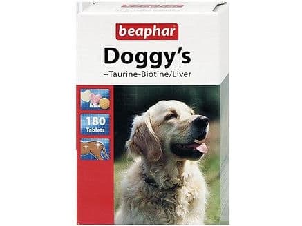 Beaphar Doggy''s Mix, Hund, Tablett, Allmän hälsa, Vitamin B1, Vitamin B12, Vitamin B2, Vitamin B5, Vitamin B6, Vitamin H (biotin), Kalcium, Magnesiu