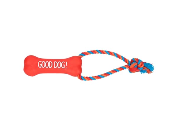 Dingo DINGO TOY VINYL DICE+PUNAINEN TORNI 13cm