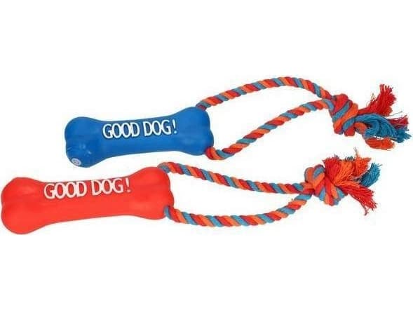 Dingo DINGO TOY VINYL DICE+PUNAINEN TORNI 13cm
