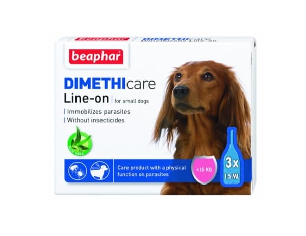 Flea & Tick Line On, lopper og flått (Dimethicone) Small Dog