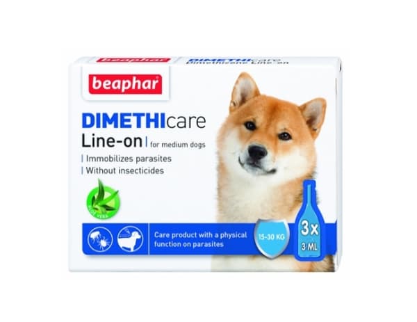 Flea & Tick Line On, lopper og flått (Dimethicone) Medium Dog
