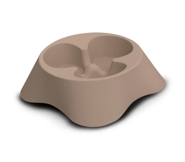 Slow Feed Dog Bowl Beige 28x7,5 cm