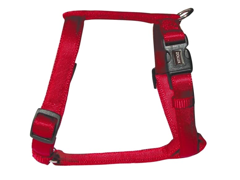 Zolux Cushion harness 25mm tape - red color