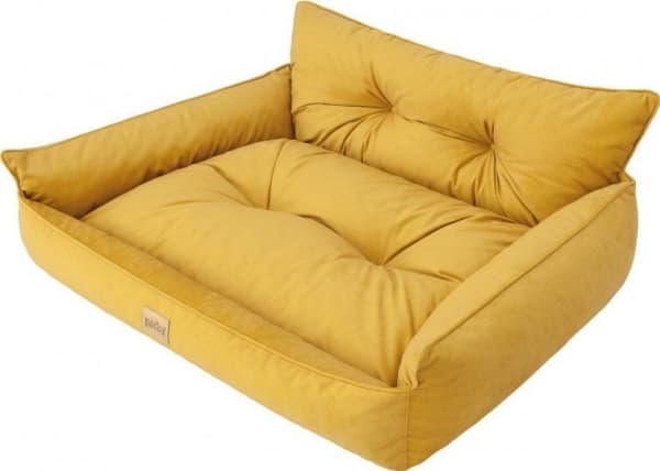DOGGY Legowisko Joker Pik, fancy, żółty, XXXL