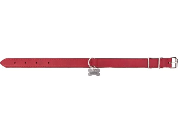 Hobbydog Läderhalsband 30x600 Röd R2