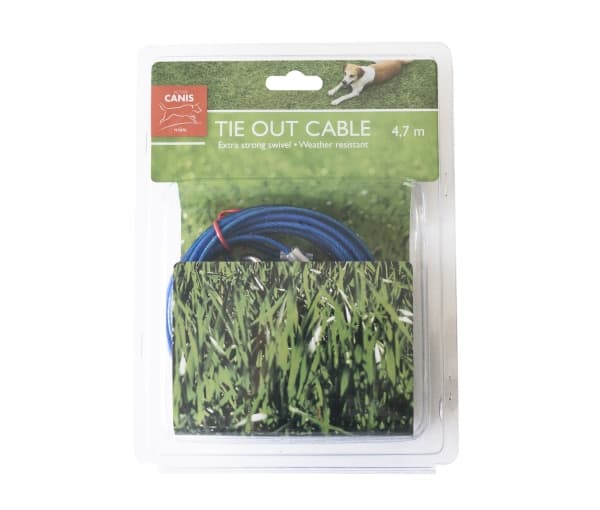 AC Tie Out Cabel with Spring 4,7 m