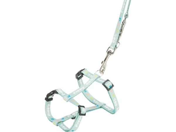Trixie Junior hvalpesele med line, M-L: 27-45cm/10mm, 2m, mint
