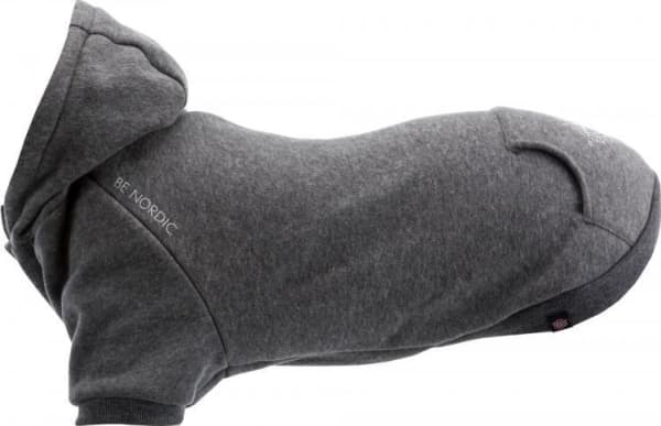 Trixie BE NORDIC Flensburg hooded sweatshirt, XS: 27 cm, gray