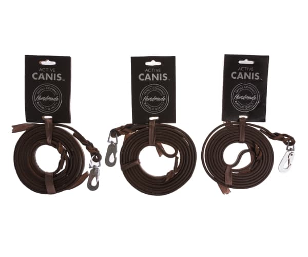 Leather Leash (pcp hook) 0,6 x 180 brown