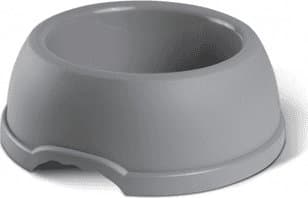 Barry King plastskål for hunder XL, 2,25L, grå, diameter 29 cm,
