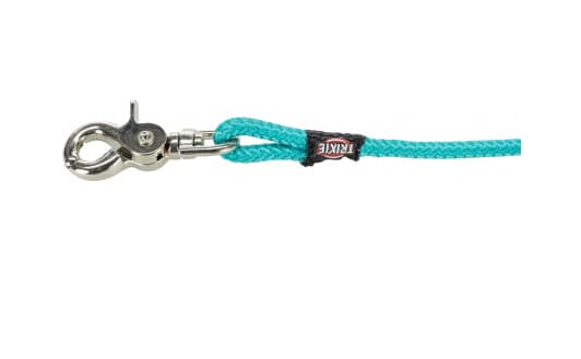 Trixie Sporline, quick release, rund,S-L: 15m/ø 6mm, ocean