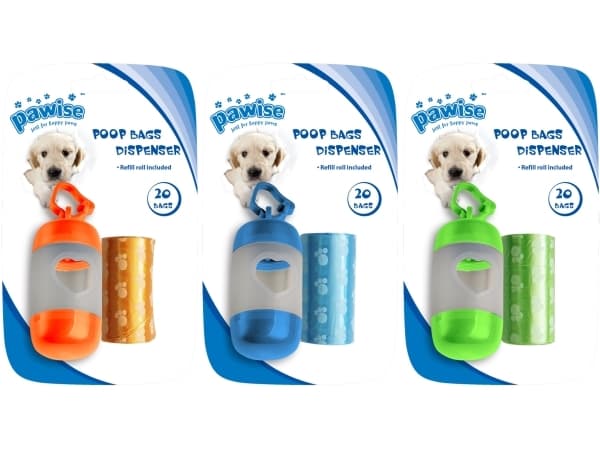 Pawise Poop Bags Dispenser (incl. 2 x 20 bags)
