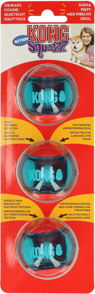 KONG Squeezz Action Red Large