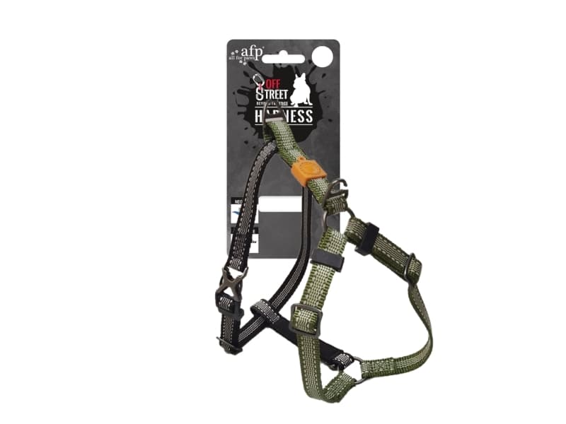 AFP Off Street Dog Non-pull Harness Olive Green M