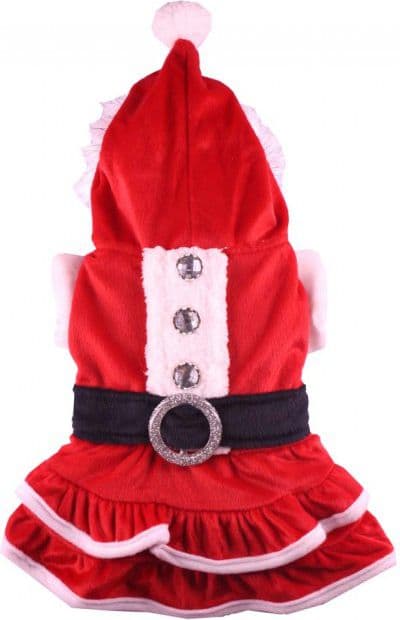 DoggyDolly Mrs. Claus costume, red, M 59-61cm/81-83cm