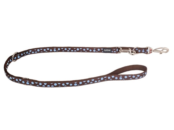 Red Dingo dressurline, blue spot, 15mm