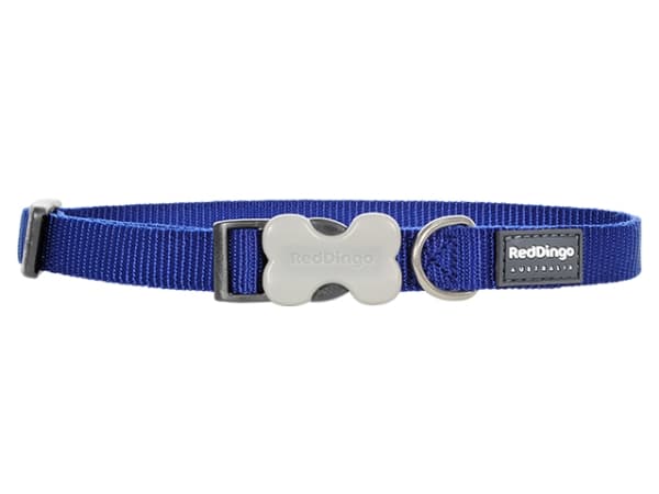 Red Dingo halsbånd, classic blå, 24-36cm/15mm