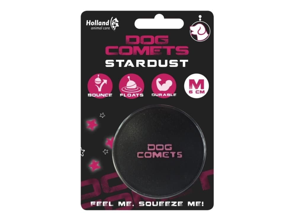 Dog Comets Ball Stardust Black/Pink M