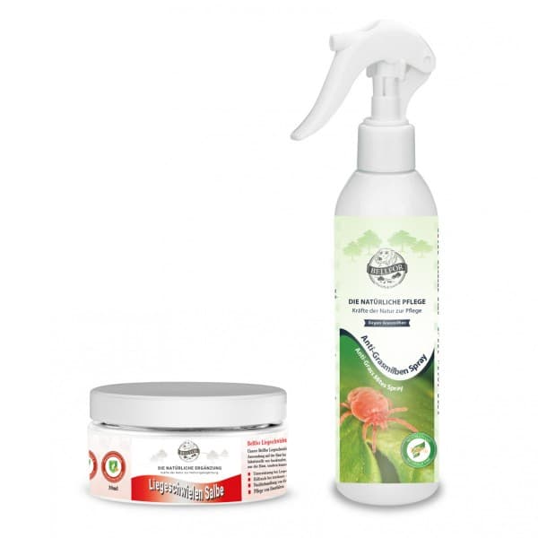Gressmidd sparesett for hunder - Anti-Gress Middspray 250ml + Kalløs Salve 30ml fra Bellfor Hundemat