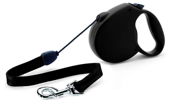 Flexi Leash Retractable Tau Standard Størrelse M 5 m maks vekt 20 kg, Hund, Fleksibel hundesnor, Sort, Ledning, 20 kg, Monokromatisk