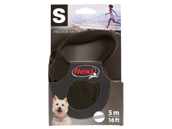 Flexi Standart, Hund, Utdragbart koppel, Röd, Band, 15 kg, Monokromatiskt