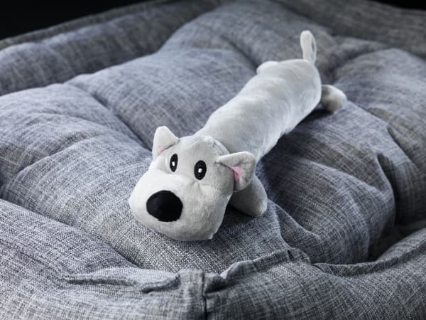 DOGMAN Plyshund Check Musta