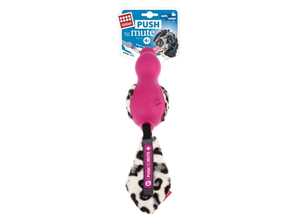 GIGWI Push to Mute GiGwi og rosa 30cm