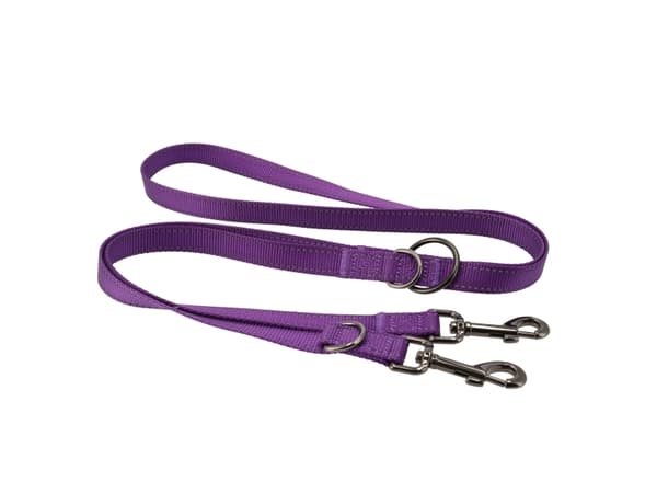Dogman Nylonkoppel Iris Multi Lila