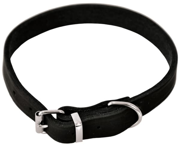 Dogman Lina Ställbart Läderhalsband 32cm