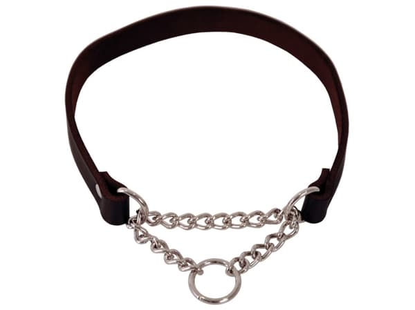 Dogman Cord Half-choke Leather Collar 60cm
