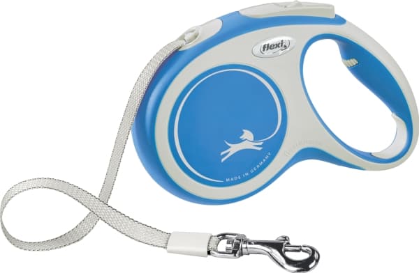 Flexi New COMFORT, Hund, Fleksibel hundesnor, Blå, Hvid, Tape, 25 kg, 5 m