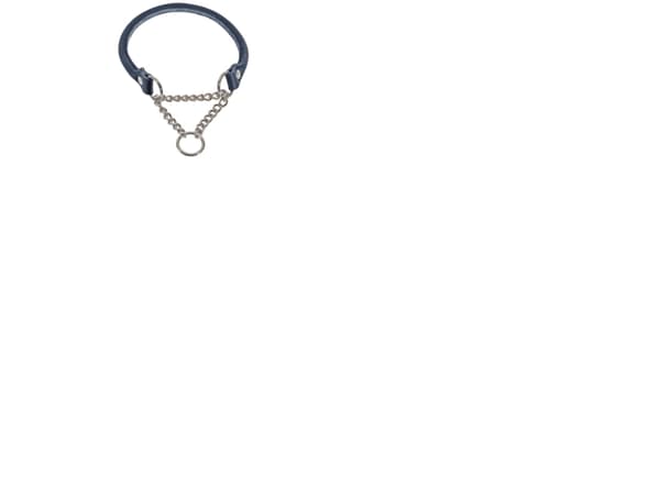 Alac Round-sewn Half-choke Leather Collar 65cm