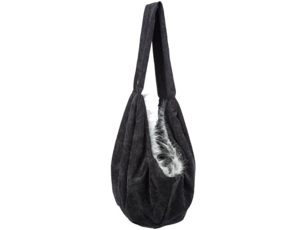 Trixie Soft front carrier, 22 × 20 × 60 cm, black/grey