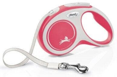 flexi New Comfort S bånd 5 m, 15 kg, rød