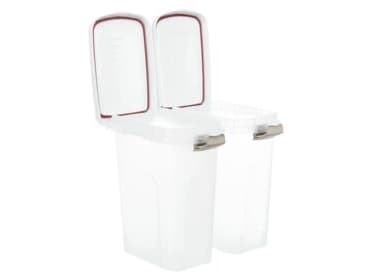 Trixie Fodertønde 40 l/27 × 61 × 45 cm, transparent/white