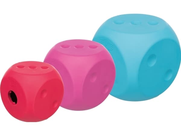 Trixie Snack terning, naturgummi, 5x5x5 cm, ass. farver