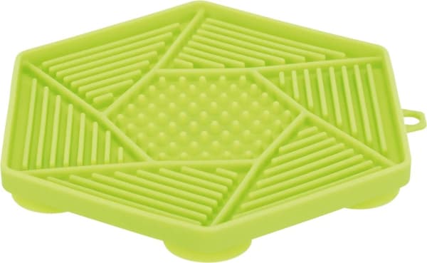 Trixie Lick'n'Snack mat with suction pad, silicone, 17 cm, green Grön