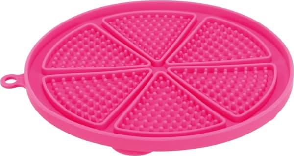 Trixie Lick'n'Snack mat with suction pad, silicone, ø 18 cm, pink Rosa