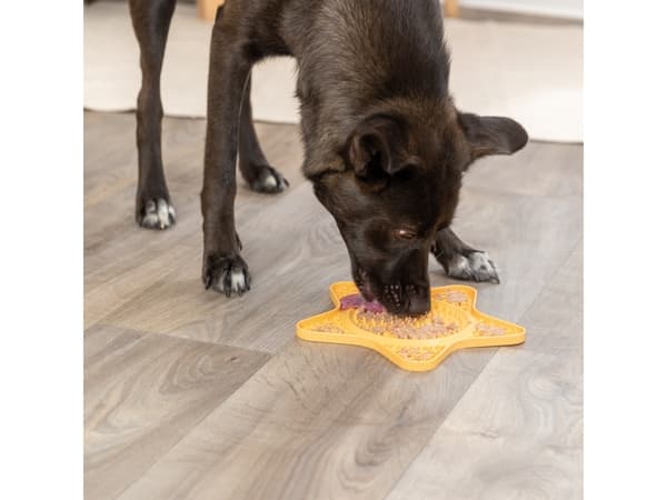 Trixie Lick'n'Snack mat, silicone, 23.5 cm, yellow
