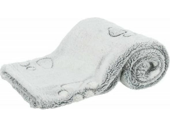 Trixie Nando tæppe, blød fleece, 150x100 cm, lysegrå