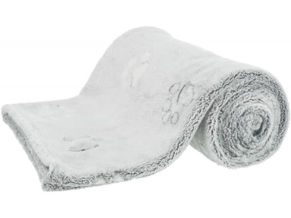 Trixie Nando tæppe, blød fleece, 150x100 cm, lysegrå