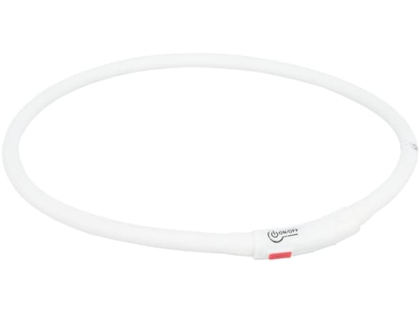 Trixie Flash lysring USB, silicone, XS–XL: 70 cm/ø 10 mm,flerfarvet
