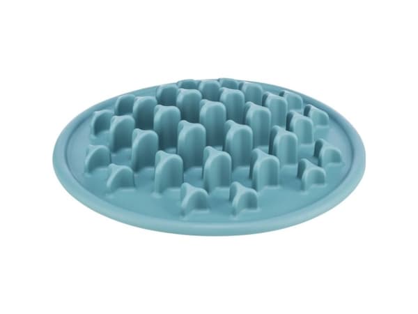 Trixie Pillars Slow Feeding mat, TPE, ø 35 cm, blue